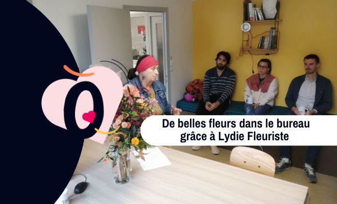 TekoHa fleurit ses bureaux avec Lydie Fleuriste !