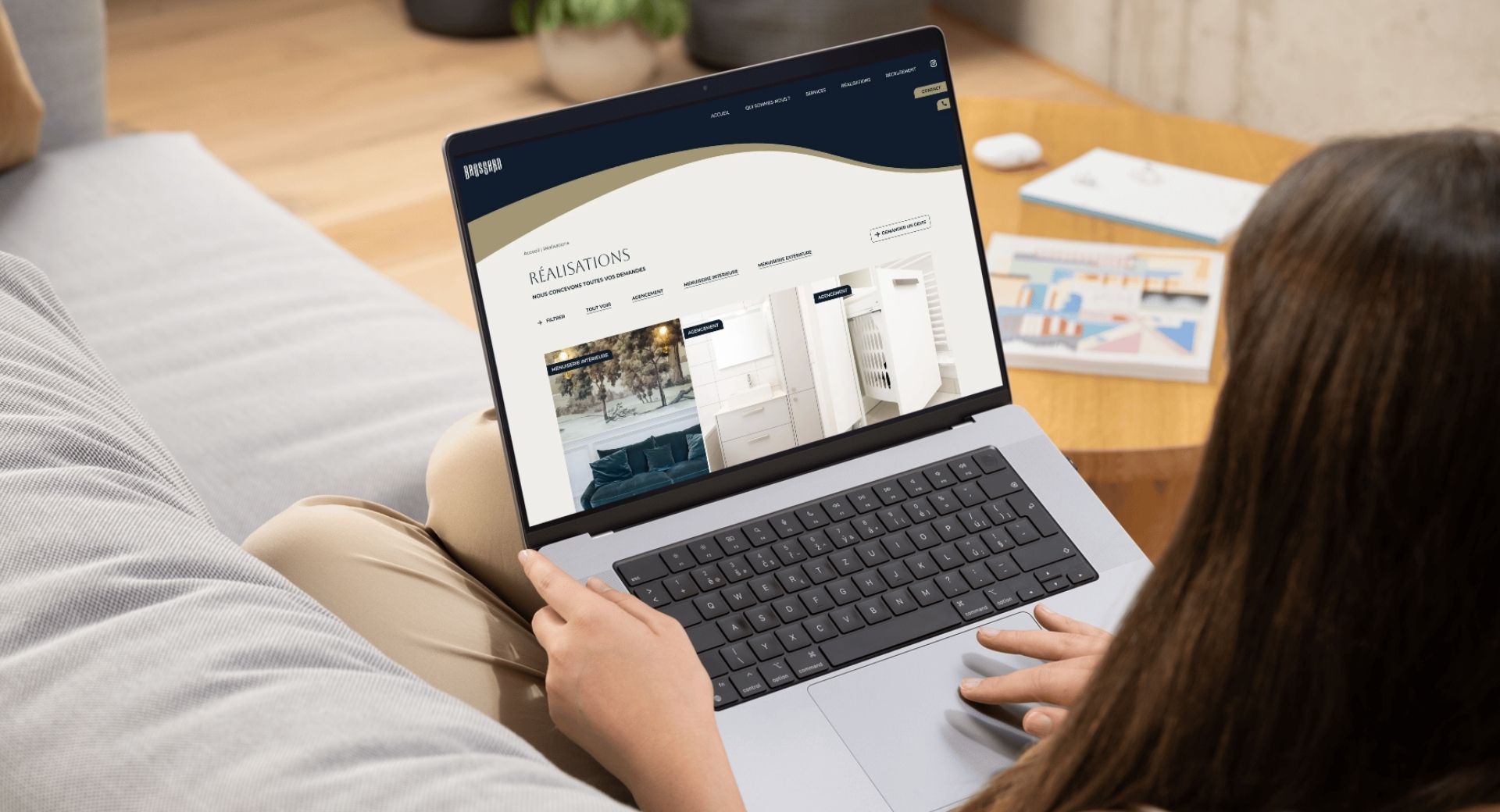 creation site interne artisan - menuiserie brossard